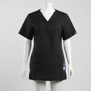 Cherokee Workwear Black V-Neck Scrub Top